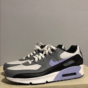 Nike Gray and Purple Sneakers Air Max 90 ‘air thistle’